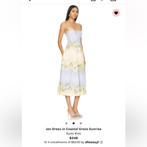 medium revolve Jen Dress in Coastal Grove Sunrise - Picture 4 of 4